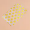 Envoltura de regalo transparente bolsa tridimensional de bolsillo plano ola de plástico fiestero alimentos para dulces para hornear pequeñas galletas doradas whit
