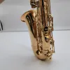 Saksofon Jupiter Jas767GL Alto EB Tune Saksofon NOWOŚĆ Brass Gold Lakier Instrument muzyczny Eflat Sax z akcesoriami skrzynkami