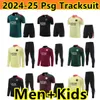 2024 2025 Psges Tracksuit Men Football Training Suit 24 25 Tuta Maillot Ppsg Tracksuit Jacket Paris Mbappe Men and Kids Kit Soccer Jogging Surtetement Chandal