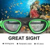 Adulte Anti-Fog UV Protection Lens Men Femmes Clean Lens Lens Swimming Goggles étanche Airconte Silicone Swim Glasses in Pool 240412