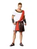 Abbigliamento etnico Halloween guerriero romana costume medio -greco mitologia olimpo zeus toga dio abito cosplay per adulto e bambino