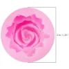 Mögel 1pc hantverk muffin blom 3d rose blommor fondant silikon mögel mögel bakning kakakakor form gelé godis choklad tvål socker