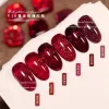 Gel rood gebroken diamant gel nagellak explosie flitsende glitter reflecterende semipermanent vernis diy nail art pools