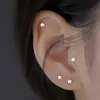 Dingle ljuskronor 1 st rostfritt stål mini studörhängen fjäril orm stjärnor spiral brosk tragus laBret lobe öron piercing smycken