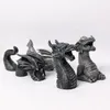 Esculturas de dragón resina gigante escultura de césped figuras de fantasía gótica de arte estatuas de patio de jardín decoración de jardín herramientas 240419