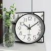 Uhren 1PC Stille Wanduhr, stille Roundwand Moderne Dekoruhr für Home Office School, modische digitale Wanduhr