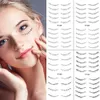 Tattoo -overdracht 8/10pairs valse wimpers tattoo stickers wegwerp lagere wimper make -up simulatie verlenging wimpers vergrotende ogen 240427