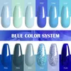 Nail Polish LILYCUTE 7ml Gel Nail Polish Ice Blue Semi-permanent Soak Off UV LED Gel Cosmetics Nail Art Manicure Nails Gel Polish Varnishes Y240425