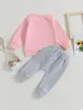 Clothing Sets Baby Boy Clothes Mommy S Little Man Long Sleeve Hooded Romper Stretch Jogger Pants Infant Fall Winter Outfit