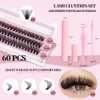 Cat Eye Wimpern Fluffy Faux Mink Wimpern Russische Streifen Locken falsche Wimpern 4d 3d Wispy Curling Wimpern Dramatische natürliche lange dicke Volumen