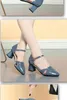 Kleidungsschuhe Sapatos Femininas Frauen süße schwarze PU Leder Frühling Büro Square Lady Pumps Zapatos de Mujer Plus Size 44