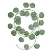 Fleurs décoratives sans élagage feuillage artificiel charmant fausse eucalyptus guirlande 10 pc vignes de verdure pour fond de mariage