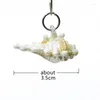 Dekorativa figurer 2st Aquarium Decor Cute Marine Life Charms Mini Glass Starfish Sea Star Shell Conch Pendant For DIY Jewelry Making