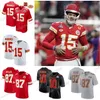 LVIII Patch 15 Patrick Mahomes Kansasi City Football Chiefes 4 Rice 87 Travis Kelce Justin Felix Anudike-Uzomah Jaylen Watson 10 Isiah Pacheco Maglie