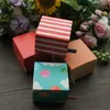 Gift Wrap 12pcs Red Blue Bird Paper Box Candy Soap Candle Cookie Little Packaging Party Favors Decor