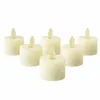 Afstandsbediening led tealight kaarsen batterij bediende dansende wick votief kaarslamp bruiloft kerstfeest kerk decoratie-warm w 240416