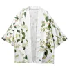 Ubranie etniczne japońskie wydrukowane jelita streetwearu kobiety mężczyźni harajuku haori kimono cosplay top koszulki plaż