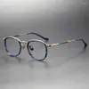 Solglasögon ramar japansk handgjorda design ovala runda glasögon ram män titan acetat recept glasögon kvinnor myopia glasögon m3118