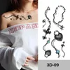 Tatuaż transfer 1pc Wodoodporne TETTOO TATTOO ZKŁADA FLASKA FLASKA ROSE BIEŁKA Body Arm Arm Fake Women Kobiet Lady ramię DIY Tattoos 240426