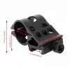 Tactical 25.4mm Quick Release Offset Flashlight Scope Mount 20mm Picatinny Rail 45 Degree Sight Hunting Gun Accessories