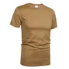Camisetas táticas MEGE Brand Military Clothing Militar masculino t-shirt de camiseta redonda camisa sólida camisa de manga curta respirável camisa casual de secagem rápida 240426