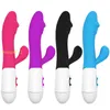 10 lägen g spot dildo kanin vibrator för kvinnor dubbel vibration silikon kvinnlig vagina klitoris anal massager sex leksaker butik