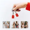 Keychains Lonyards 2pcs Creative Heart Bloc Couple Keychain Couples séparables Cœur de coeur Brick Keyring For Women Men Sac Charme Fashion Family Amitié Cadeau