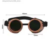 Zonnebrillen 2024 Nieuwe creatieve zonnebril retro -stijl stoom punk bril lassen punk glazen rollen spelen UV400 glazen oculos de sol q240425