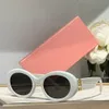 Ladies Sunglasses For Summer Popular 15WS Fashion Designer Stylish Outdoor Style UV400 Anti-Ultraviolet Retro Plate Acetate Oval Full Frame Glasses Random Box