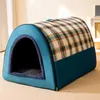 Cat Carriers Crates Houses Dog House Warm Medium Large Dog House Detachable and Washable Golden Retriever Pet Supplies 240426