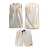 Heren zomer verticaal ontwerp tennis badminton mouwloze sportvest shorts set fast drogende zweet hardloop fitness twope -ocee 240415
