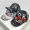 Capes de balle Nouveaux hommes femmes streetwear kpop tas de baseball coton coton Sport Hip Hop Caps unisexe Graffiti Fashion Sunshade Four Seasons J240425