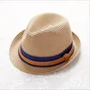 Beretti 2024 Fashion Design di alta qualità Casualmente Panama Straw Cap jazz Cap genitore Summer Women Hats Beach Beach