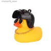 Sable Player Eau Fun Fun Cougnon Caoutchouc Duck Childrens Toy Casque à vent Vente Verre de vent Joué Baby Shower Toy Childrens Gift Car Decoration Bicycle Decoration Q240426