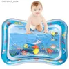 Sand Play Water Fun Baby water pad spray inflatable water pad with different patterns ocean lifesaving pad ice music water accessories game pad Q240426