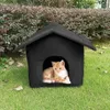 Cat Carriers Crates House Foldble Cat House Outdoor Waterproof Pet House Lämpliga för valpar Kattungar Valpgrottor Pet Mattor Cat Beds Tält Tillbehör 240426