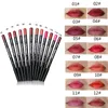 12Colors Lip Liners Pencil Set Waterproof Smooth Lip PencilsLong Lasting Matte Makeup Lipliners Sexy Lip makeup Set 240412