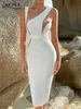 Adyce Sexy White White Midi Bodycon Dress Women Women Summer Celebrity Celebrity Elegant Evening Party Outfits 240418