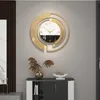 Stille Wanduhr Licht Luxus Haus und Dekoration Haushalt moderner Stil Wohnzimmer Dekor Uhren Kunst dekoratives Modedesign 240411