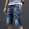 Designer Jeans for Mens Jeans Men Summer Thin denim shorts Men's jeans Men's summer quarter pants Men's jeans