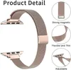 Titta på band Milanese Loop Strap for Watch Band 40mm 44mm 45mm 42mm 49mm 38mm Ultra Thin Armband IWatch Series 3 5 4 6 SE 7 8 Ultra 2 9 240424