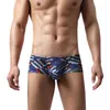 Underpants Men's Sexy Low Waist Underwear Classic Cartoon U Convexs Panties Breathable Elastic Hemming Hombre Cozy Boxer Paras