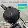 Smart LED Digital Display Ciclismo sem fio bicicleta Bluetooth alto-falante portátil portátil Subwoofer Hands-livre / tf cartão TF