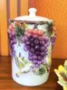 Vases Ceramic Vase Decoration Living Room Flower Arrangement High-end Floral Home Plate Tea Can