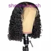 Wig womens middle split curly wig small short hair high temperature filament head cover
