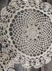 Table Cloth Luxury retro cotton table roller coaster mat circular tablecloth coffee cup glass kitchen dining mat crochet lace Doily 2 size 240426