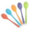 Utensils Silicone Spoon Integrated Rice Spoon Multicolor Silica Gel Salad Spoon Cake Baking Spoon Kitchen Cooking Spoon Kitchen Tools