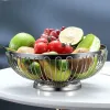 Baskets Decorative Snack Dish Bowl Stainless Steel Table Holder Storage Countertop Vegetable Basket Multipurpose Hollow Fruit Organizer