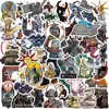 Tattoo -overdracht 50 st Cartoon Game Dark Souls Stickers voor telefoon laptop waterfles bagage Notebook Waterdichte graffiti vinylstickers 240426