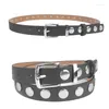 Belts Fashion Teens Pin Buckle Waist Belt Alloy Rivet Decor For Dress Shirt Dropship